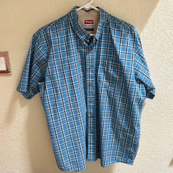 3 Men's Short Sleeve Wrangler Button Down Shirts, Size L - Picture 12 of 14